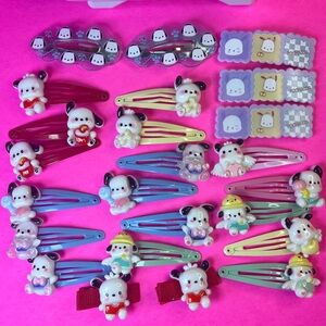 24PC Pochacco Hair Clip Set,Hair Accessories, Sanrio, Kawaii, Hair Clips